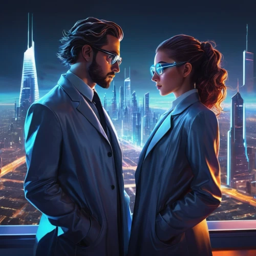 sci fiction illustration,spymasters,cybertown,futurists,coruscant,shadowrun,cyberpunk,organa,above the city,game illustration,agents,megapolis,spy visual,consultors,cybersquatters,spy,struzan,cityscape,nanites,supercouple,Conceptual Art,Fantasy,Fantasy 08