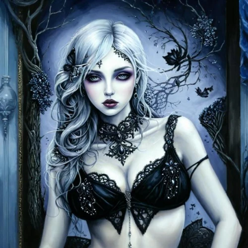 gothic woman,demoness,gothic style,gothika,dark elf,vampire lady,vampire woman,dark gothic mood,gothic,malefic,behenna,gothic portrait,vampyres,blue enchantress,vampyre,viveros,dark angel,lilith,fantasy art,vanderhorst