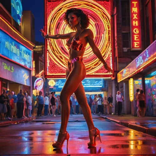 neon body painting,neon sign,neon cocktails,elektra,fire dancer,maraschino,neon carnival brasil,cinema strip,vegas,burlesque,las vegas,strip,caribana,pattaya,soho,retro woman,cyberpunk,bangkok,femme fatale,bladerunner,Photography,General,Realistic