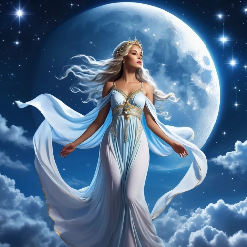 blue moon rose,celtic woman,queen of the night,selene,arianrhod,fantasy picture,moonchild,moonbeams,blue moon,moonbeam,amphitrite,moonflower,celestial body,ashtar,margaery,lady of the night,sigyn,fantasy art,moon phase,dreamtime,Photography,General,Realistic