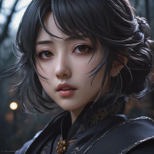 jurata,shimei,jinasena,qianwen,masamune,mizuhara,eiko,fantasy portrait,nanzhao,nitaya,longmei,haru,lezha,miroku,zhiyuan,yanzhao,xuanwei,akane,fiora,asami,Illustration,Japanese style,Japanese Style 15