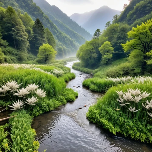 river landscape,japan landscape,mountain river,lilies of the valley,the valley of flowers,mountain stream,lilly of the valley,nature wallpaper,beautiful japan,artvin,green landscape,south korea,nature background,background view nature,japanese alps,green meadow,verdant,nature landscape,natural scenery,holy river,Unique,Paper Cuts,Paper Cuts 04