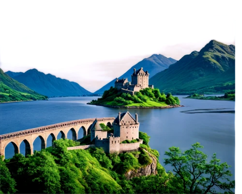 eilean donan,glenfinnan,rhine river,carcassone,beleriand,eilean donan castle,rhine,rivendell,mont saint michel,asturias,hogwarts,mont st michel,bacharach,switzerlands,forteresse,gondolin,hogwarts express,kallur,schottland,chmarossky viaduct,Illustration,Paper based,Paper Based 11