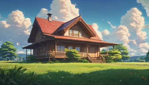 little house,wooden house,summer cottage,home landscape,lonely house,dreamhouse,sylvania,small house,beautiful home,cottage,country cottage,studio ghibli,log home,small cabin,ghibli,house in the forest,country house,stationhouse,forest house,wooden hut,Photography,General,Cinematic