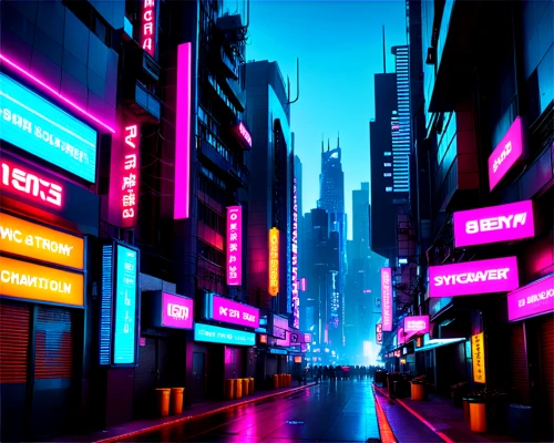 cybercity,shinjuku,neons,neon arrows,colorful city,neon lights,cyberpunk,tokyo city,neon sign,tokyo,neon light,cyberscene,metropolis,neon,bladerunner,cityscape,cybertown,synth,noncorporate,fantasy city,Conceptual Art,Sci-Fi,Sci-Fi 26