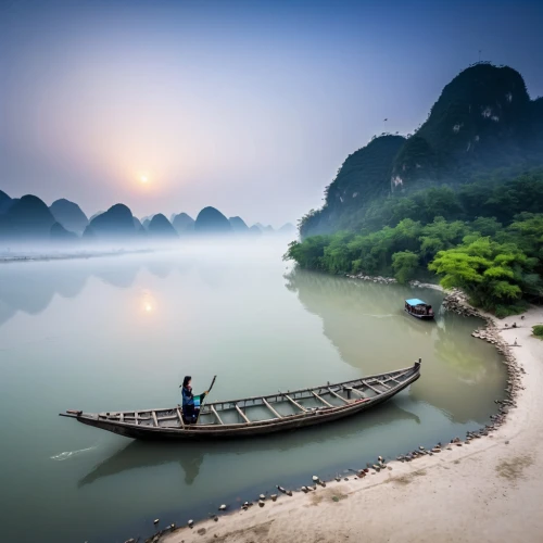 guilin,vietnam,boat landscape,viet nam,yangshao,yangshuo,ham ninh,tailandia,haicang,vietnam vnd,halong bay,ninh,mekong,southeast asia,mekong river,taxi boat,row boat,river landscape,fishing village,wuyi,Photography,Documentary Photography,Documentary Photography 24