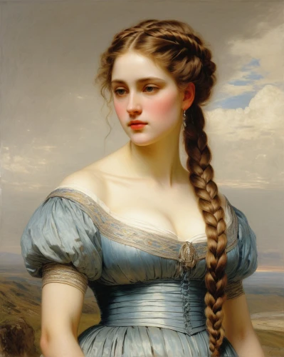 winterhalter,portrait of a girl,perugini,dossi,bougereau,franz winterhalter,portrait of a woman,young woman,girl in a long dress,young lady,young girl,bouguereau,auguste,nelisse,titian,delaroche,mulready,eugenie,corday,artemisia,Art,Classical Oil Painting,Classical Oil Painting 13