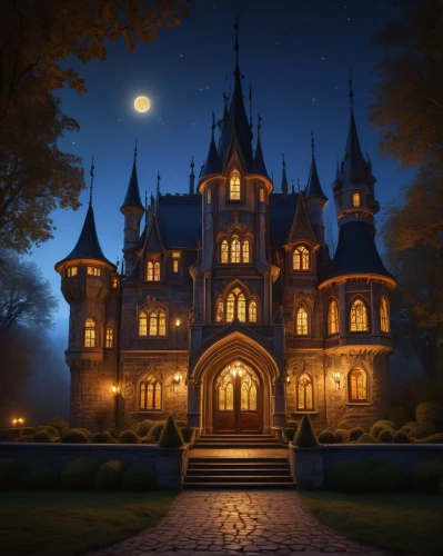 fairy tale castle,fairytale castle,witch's house,haunted castle,ghost castle,house silhouette,halloween background,fairy tale,haunted cathedral,castlevania,victorian,the haunted house,gold castle,witch house,halloweenkuerbis,a fairy tale,victorian house,haunted house,castle,halloween wallpaper,Conceptual Art,Daily,Daily 29