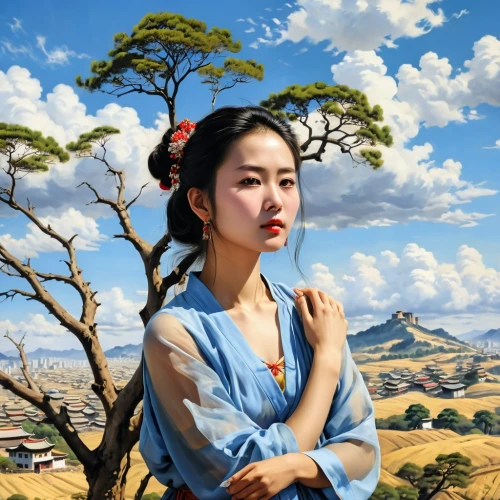 sanxia,mongolian girl,world digital painting,koreana,inner mongolian beauty,goguryeo,yanzhao,oriental painting,zhengying,wangmo,xuebing,jianying,heungseon,liangying,zhiyuan,rongfeng,wenzhao,sizhao,korean culture,xueying