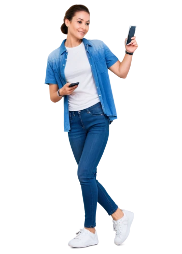 woman holding a smartphone,girl making selfie,jeans background,mobitel,denim background,girl with speech bubble,oppo,portrait background,mobilemedia,mobifone,using phone,phone icon,transparent background,phone clip art,macarena,mobistar,fashion vector,tiktok icon,mobilkom,mobilis,Conceptual Art,Oil color,Oil Color 08