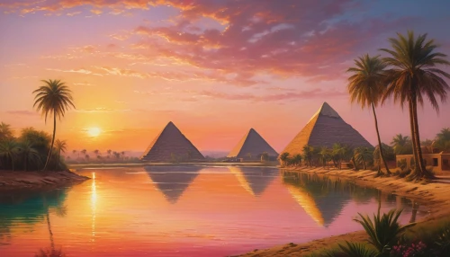 pyramids,giza,egypt,luxor,ancient egypt,nile,nile river,desert landscape,kemet,egyptienne,ancient egyptian,the great pyramid of giza,fantasy landscape,egyptian temple,desert desert landscape,aswan,cairo,landscape background,polyneices,pyramidal,Photography,General,Cinematic