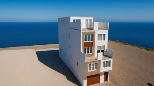 cubic house,dunes house,escala,malaparte,sky apartment,residential tower,fresnaye,penthouses,santorini,modern architecture,cube stilt houses,multistorey,antilla,mahdavi,contemporary,gwathmey,condominia,block balcony,cantilevered,oia,Photography,General,Realistic