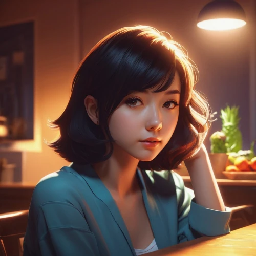 yanmei,mei,emiko,shimei,chihiro,minmei,marinette,girl studying,tadashi,girl in the kitchen,eiko,azumi,minh,digital painting,michiko,thmei,himawari,suzong,kawakami,xiaolu,Conceptual Art,Fantasy,Fantasy 19