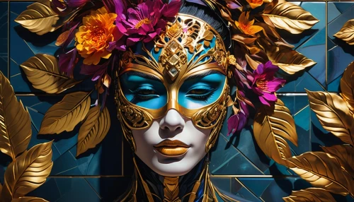 venetian mask,diablada,masquerade,pintados,brazil carnival,tretchikoff,golden wreath,art deco woman,golden mask,gold mask,headdress,art deco background,masqueraders,gold paint stroke,bodypainting,facade painting,efik,carnivale,mascarade,headpiece,Photography,Artistic Photography,Artistic Photography 08