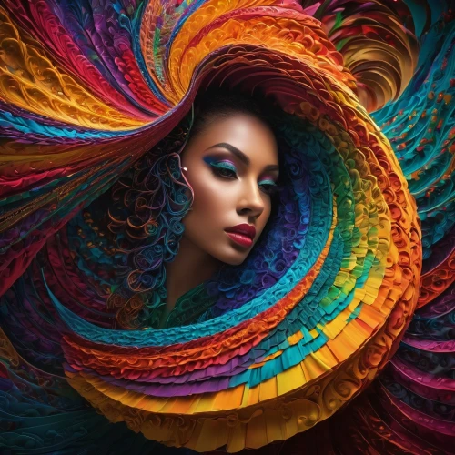 colorful spiral,flamenca,fairy peacock,bodypainting,color feathers,peacock feathers,peacock,fabric flower,body painting,fallen colorful,harmony of color,spiral art,beautiful bonnet,colorful background,intense colours,color fan,vibrantly,bohemian art,vibrant color,fantasy portrait,Photography,General,Fantasy