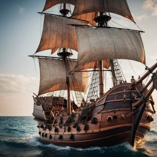 galleon,sea sailing ship,whaleship,sail ship,mayflower,pirate ship,caravel,sailing ship,piracies,trireme,three masted sailing ship,tallship,sailing ships,barquentine,ironsides,topsails,merchantmen,tall ship,merchantman,commandeer,Photography,General,Cinematic