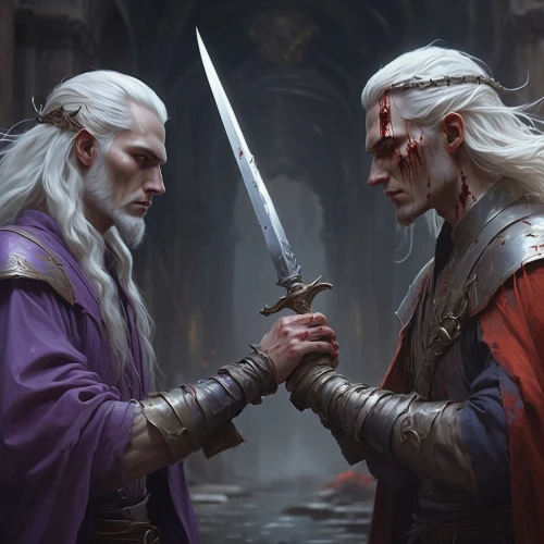 drizzt,dragonlance,silmarillion,witcher,celeborn,nuada,kingmakers,heroic fantasy,confrontation,wallonien,elves,malekith,ithilien,thranduil,norsemen,bards,damxung,horrobin,duelling,alfroy,Conceptual Art,Fantasy,Fantasy 01