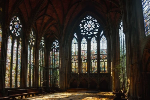 transept,stained glass windows,cloister,ulm minster,duomo,nidaros cathedral,church windows,markale,cathedral,presbytery,batalha,cathedra,cathedrals,maulbronn monastery,the cathedral,sanctuary,gothic church,stained glass,chancel,hall of the fallen,Conceptual Art,Daily,Daily 15