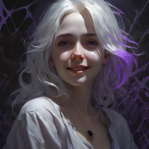 emilia,lalonde,wodrow,drow,fantasy portrait,kindred,ghost girl,violet,cepheid,lumi,la violetta,ciri,mystical portrait of a girl,dany,ellinor,violetta,vestal,grima,psychic vampire,dark portrait,Conceptual Art,Fantasy,Fantasy 01