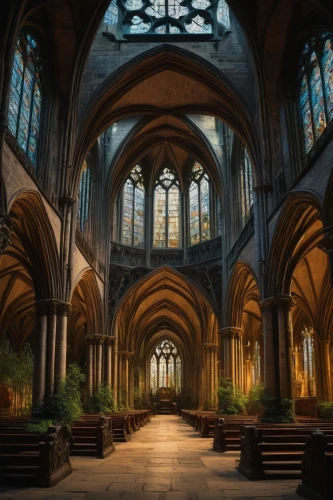 transept,metz,cathedrals,notre dame,reims,cathedral,hammerbeam,the cathedral,ulm minster,neogothic,sanctuary,markale,aachen cathedral,cologne cathedral,ecclesiastical,buttresses,maulbronn monastery,saint michel,presbytery,notredame de paris,Conceptual Art,Oil color,Oil Color 18