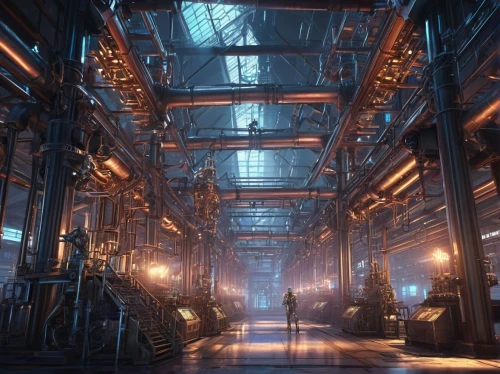 refinery,arktika,industrial hall,industrial,fabrik,refineria,industrial plant,mining facility,heavy water factory,industrial ruin,industrial landscape,industries,empty factory,factories,industrija,chemical plant,levski,factory hall,precipitator,industry,Conceptual Art,Fantasy,Fantasy 27