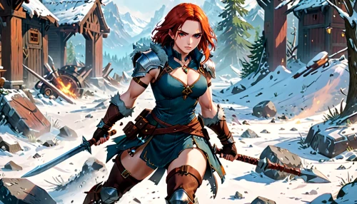 female warrior,huntress,icewind,triss,zarina,swordswoman,drass,neverwinter,trine,everquest,epica,elona,mystara,wood elf,vaivara,runemaster,sigrun,gwent,dawnstar,teela,Anime,Anime,General