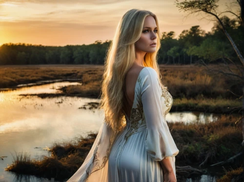 vasilisa,the blonde in the river,kupala,gunhild,girl in a long dress,reynir,arkona,tuatha,sigyn,faerie,galadriel,countrywoman,the night of kupala,borghild,southern belle,jessamine,girl on the river,marshlands,ellinor,chenoweth,Conceptual Art,Fantasy,Fantasy 34