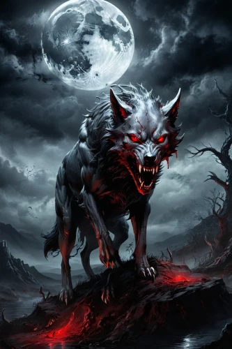 werewolve,fenrir,barghuti,werewolf,hellhound,barghest,blackwolf,howling wolf,werewolves,wolfsangel,hellhounds,lycanthrope,lycanthropy,lycan,wolffian,lycanthropes,wolfgramm,constellation wolf,cerberus,wolfen,Conceptual Art,Fantasy,Fantasy 34