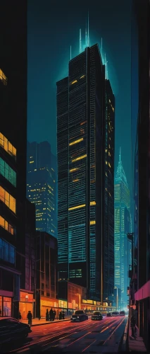 cybercity,city at night,cybertown,cityscape,metropolis,skyscrapers,shinjuku,highrises,city buildings,tokyo city,schuitema,toronto,buildings,city lights,evening city,polara,cityscapes,tokyo,night scene,torontos,Art,Artistic Painting,Artistic Painting 09