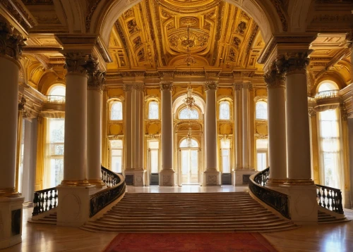 entrance hall,saint george's hall,foyer,cochere,hall of nations,royal interior,villa farnesina,hermitage,stormont,campidoglio,corridor,villa cortine palace,rotunda,statehouse,capitolio,hallway,enfilade,marble palace,capitol building,palazzo barberini,Art,Classical Oil Painting,Classical Oil Painting 26