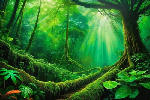 tropical forest,green forest,green wallpaper,rainforests,verdant,nature background,rainforest,forest background,patrol,aaa,aaaa,nature wallpaper,fairy forest,forest landscape,rain forest,elven forest,green landscape,holy forest,forests,fantasy picture,Conceptual Art,Daily,Daily 32
