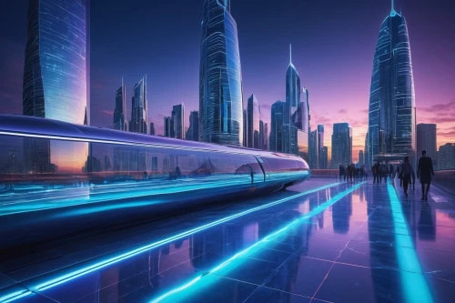 futuristic landscape,futuristic architecture,futuristic art museum,dubai,doha,dubay,cybercity,mubadala,futuristic,dhabi,dubia,superhighways,abu dhabi,guangzhou,dubai marina,cyberport,light trail,futuristic car,smart city,maglev,Illustration,Abstract Fantasy,Abstract Fantasy 12