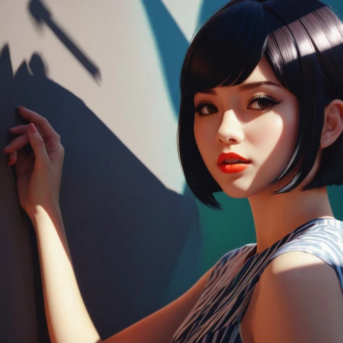 hoshihananomia,takemi,suzong,overpainting,japanese woman,shimei,painter doll,artist color,mari makinami,portrait background,soejima,dreamfall,illustrator,photorealism,digital painting,photorealist,world digital painting,girl portrait,meticulous painting,marinette,Conceptual Art,Fantasy,Fantasy 19