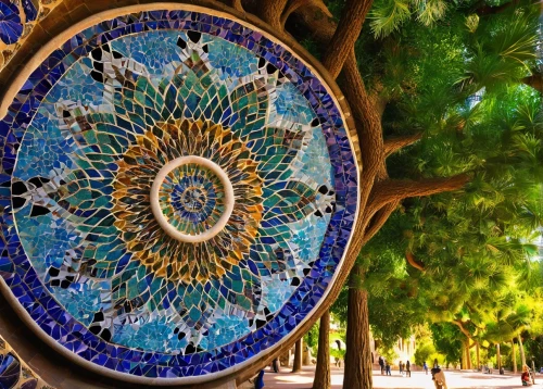 damascus,marrakech,gaudi park,maadi,iznik,esfahan,mamluk,seville,tunisie,djerba,alcazar of seville,kairouan,hala sultan tekke,isfahan,colorful tree of life,azulejo,tunisian,tehranis,samarqand,marrakesh,Illustration,Abstract Fantasy,Abstract Fantasy 04