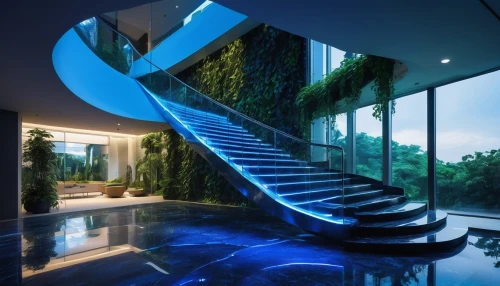 water stairs,dreamhouse,outside staircase,staircase,staircases,stairs,glass wall,interior modern design,luxury property,crib,stairwell,beautiful home,luxury home interior,landscape design sydney,futuristic architecture,luxury bathroom,stairs to heaven,luxury home,stairways,winding steps,Illustration,Japanese style,Japanese Style 16