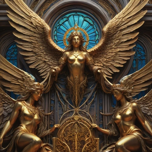 cherubim,archangel,archangels,reredos,the archangel,angel statue,wood angels,baroque angel,seraph,seraphim,aureum,cyberangels,angeles,angels of the apocalypse,angels,angelology,dignitatum,idolatry,metatron,goddess of justice,Illustration,Realistic Fantasy,Realistic Fantasy 03