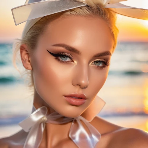 derivable,retouching,injectables,airbrushed,olesya,ilinka,bronzers,vanderhorst,fashion vector,desislava,image manipulation,cosmetics,kuzmina,aesthetician,blepharoplasty,sun hat,beach background,olya,rhinoplasty,mesotherapy,Photography,General,Realistic