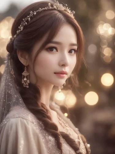 white rose snow queen,noblewoman,fairy queen,princess sofia,fairy tale character,doll's facial features,princesse,princess' earring,ice princess,diadem,yuna,rosaline,hanbok,prinses,portrayer,the snow queen,hansung,fairest,yoong,enchanting,Photography,Cinematic