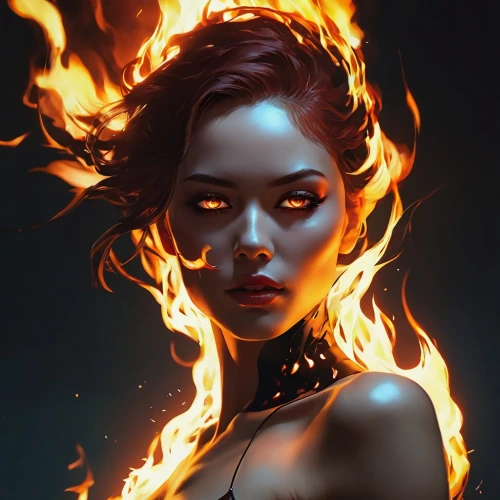 fire angel,fire dancer,burning hair,fiery,fire siren,fire eyes,triss,fireheart,fire artist,flame spirit,firestarter,fire background,flamebird,flame of fire,fire devil,firestar,firebrand,ignited,aflame,fire eater,Conceptual Art,Fantasy,Fantasy 06