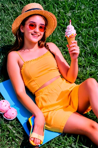 woman with ice-cream,relaxed young girl,ice cream cone,aglycone,summer background,ice cream cones,gelati,ice cream,icecream,missing ice cream,girl lying on the grass,summer feeling,sweet ice cream,ice creams,summer season,ice cream stand,candy island girl,sunscreen,creamsicle,pink ice cream,Conceptual Art,Sci-Fi,Sci-Fi 28