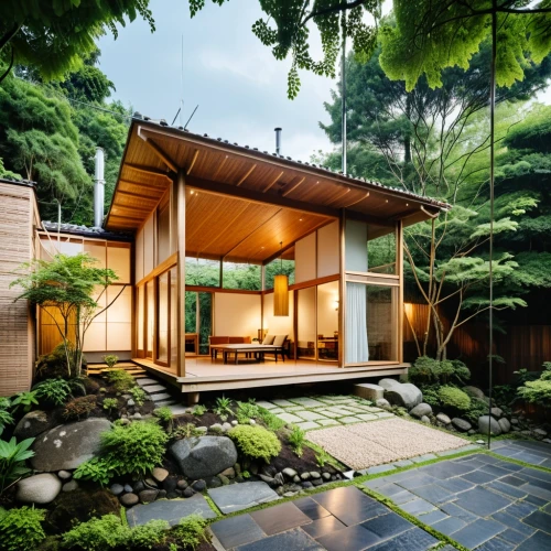 japanese-style room,ryokan,ryokans,japanese zen garden,greenhut,japan garden,small cabin,asian architecture,zen garden,wooden sauna,kyoto,kurimoto,forest house,mid century house,japanese shrine,grass roof,wooden house,japanese style,garden design sydney,bamboo plants,Photography,General,Realistic