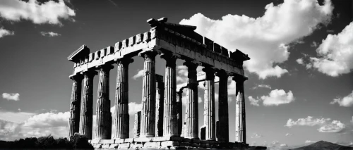 baalbek,herakleion,the parthenon,greek temple,capitolium,pergamon,parthenon,temple of diana,roman temple,baalbeck,temple of hercules,pergamum,acropolis,messene,priene,garni,temple of poseidon,persepolis,atenas,akropolis,Illustration,Black and White,Black and White 33