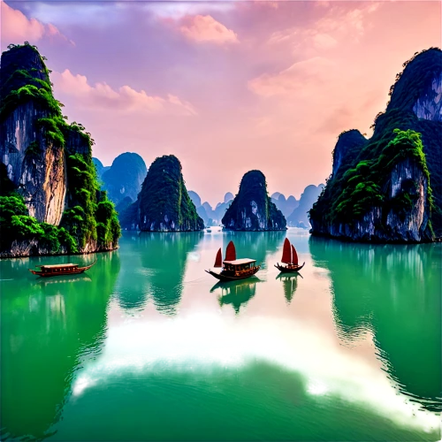 halong bay,halong,phang nga bay,boat landscape,tailandia,landscape background,viet nam,vietnam,teal blue asia,thailands,southeast asia,fantasy landscape,beautiful landscape,ham ninh,emerald sea,an island far away landscape,haicang,full hd wallpaper,guilin,ninh,Illustration,Vector,Vector 18