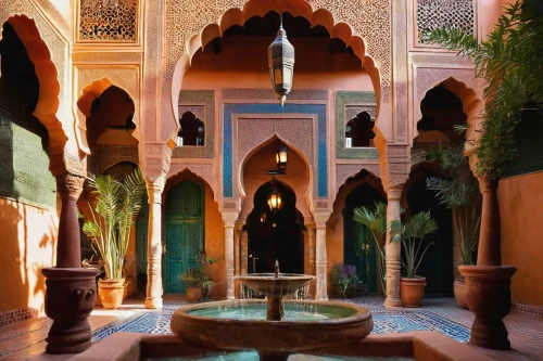 la kasbah,marrakech,marrakesh,kasbah,inside courtyard,alcazar of seville,riad,alhambra,mihrab,courtyard,haveli,quasr al-kharana,morocco,marocco,gumhuriya,courtyards,jaipur,maroc,mamounia,zamana,Illustration,Realistic Fantasy,Realistic Fantasy 37