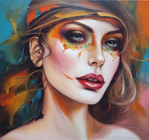 oil painting on canvas,vanderhorst,adnate,oil painting,art painting,chevrier,pintura,nielly,viveros,oil on canvas,italian painter,jasinski,painted lady,painting technique,boho art,woman face,peinture,woman's face,artpop,seni,Illustration,Paper based,Paper Based 04