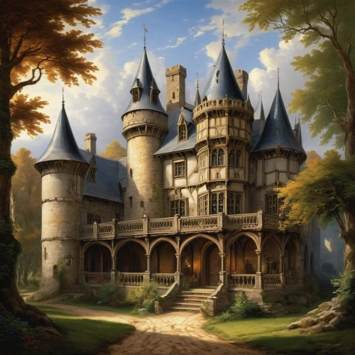 fairy tale castle,fairytale castle,castle of the corvin,knight's castle,castlelike,bethlen castle,fantasy picture,medieval castle,castleguard,witch's house,castletroy,castledawson,castle,gold castle,hogwarts,diagon,haunted castle,castel,maplecroft,chateau,Art,Classical Oil Painting,Classical Oil Painting 08