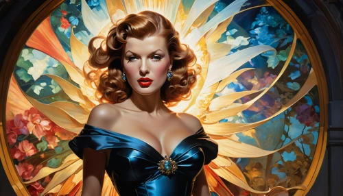 maureen o'hara - female,tretchikoff,satine,burlesques,hildebrandt,hayworth,rita hayworth,pin ups,radebaugh,art deco woman,jane russell-female,fairest,selznick,madelyne,hedy,hedy lamarr-hollywood,lumenick,cendrillon,bette,hedy lamarr,Photography,Black and white photography,Black and White Photography 15