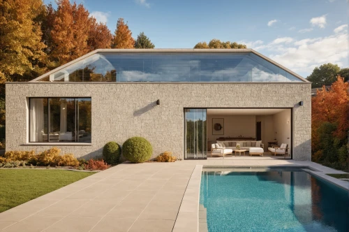 pool house,modern house,mid century house,roof landscape,tiled roof,house shape,dunes house,turf roof,modern architecture,brick house,folding roof,landscape design sydney,homebuilding,modern style,luxury property,lohaus,cubic house,hovnanian,summer house,landscaped,Photography,General,Realistic