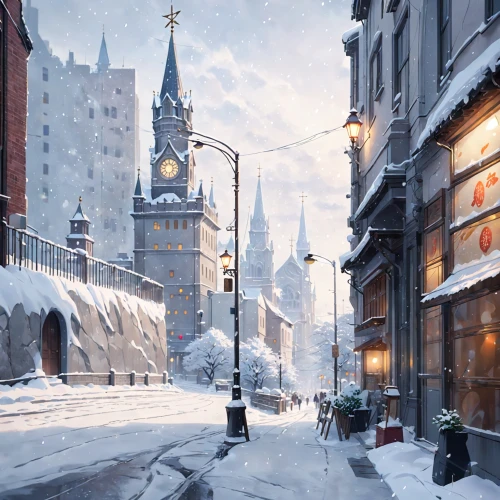 syberia,winter background,berczy,christmas snowy background,neverwinter,snow scene,hogsmeade,arkham,dickensian,moscow city,moscow,snowfall,winterfell,winterland,linetskaya,cryengine,theed,russian winter,winterflood,montreal,Anime,Anime,General