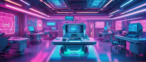 computer room,cyberscene,cyberpunk,cybertown,cyberia,computerized,ufo interior,cyberworld,cyberpatrol,neon human resources,computerworld,cyber,computerize,computation,retro diner,synth,cyberpunks,cybercafes,neon coffee,80's design,Conceptual Art,Sci-Fi,Sci-Fi 28